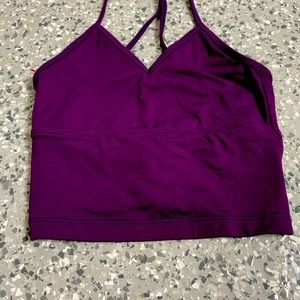 Purple Cropped Tank Top